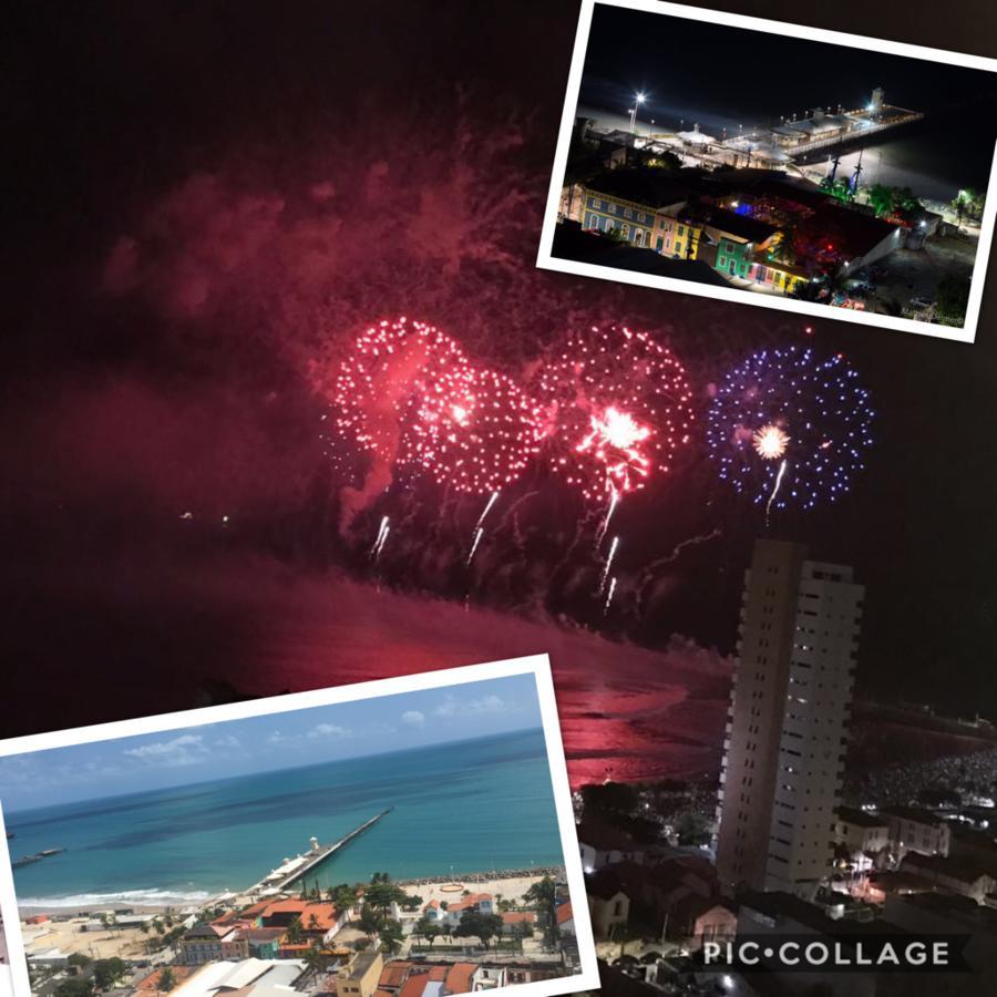 Apartamento Praia De Iracema Vista Para O Mar 18 Andar フォルタレザ エクステリア 写真